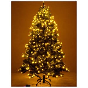 Un albero di sorbom addobbato per le festività natalizie, unatmosfera di festa e vacanza le decorazioni di Natale aggiungono un tocco di magia alla pianta, trasformandola in un fiabesco albero di Natale!