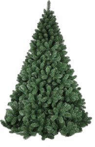Un simbolo di festività natalizia una pianta di abete addobbata con decorazioni colorate Una meravigliosa conifere con una verde vegetazione che fa da cornice a una scena di festa, per celebrare un indimenticabile Salve Natalem!