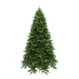 Questa meravigliosa foto mostra un albero monumentale di pino con abete decorato per Natale Una conifera che è una vera decorazione per qualsiasi festival Una pianta che porta allegria e gioia nel periodo delle feste