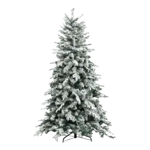Un salice alaskano decorato con piante di pino e abete in vista del festival natalizio lalbero di Natale è pronto per le feste!