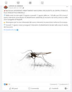 Bottiglia di insetticida specifico per moscerini su sfondo verde, utilizzato per risolvere il problema dei moscerini in estate e primavera