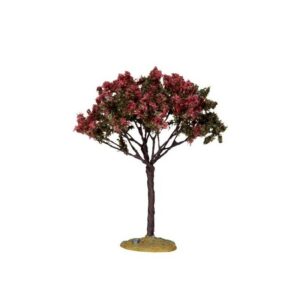 Unimmagine che raffigura una combinazione unica di alberi e fiori un tiglio Basswood, una rosa, un albero in vaso, una composizione floreale, un acero e un bonsai Un bellissimo connubio di natura che crea un giardino di fiori e alberi